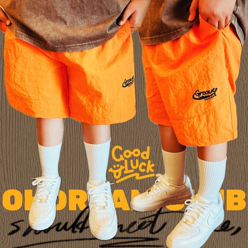 橙色短裤怎么搭配衣服儿童