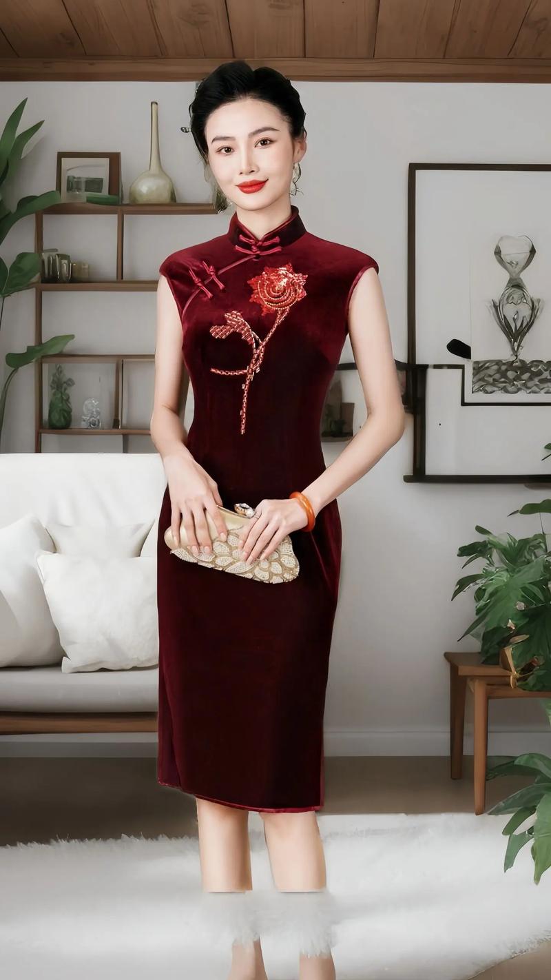 短旗袍裙怎么搭配