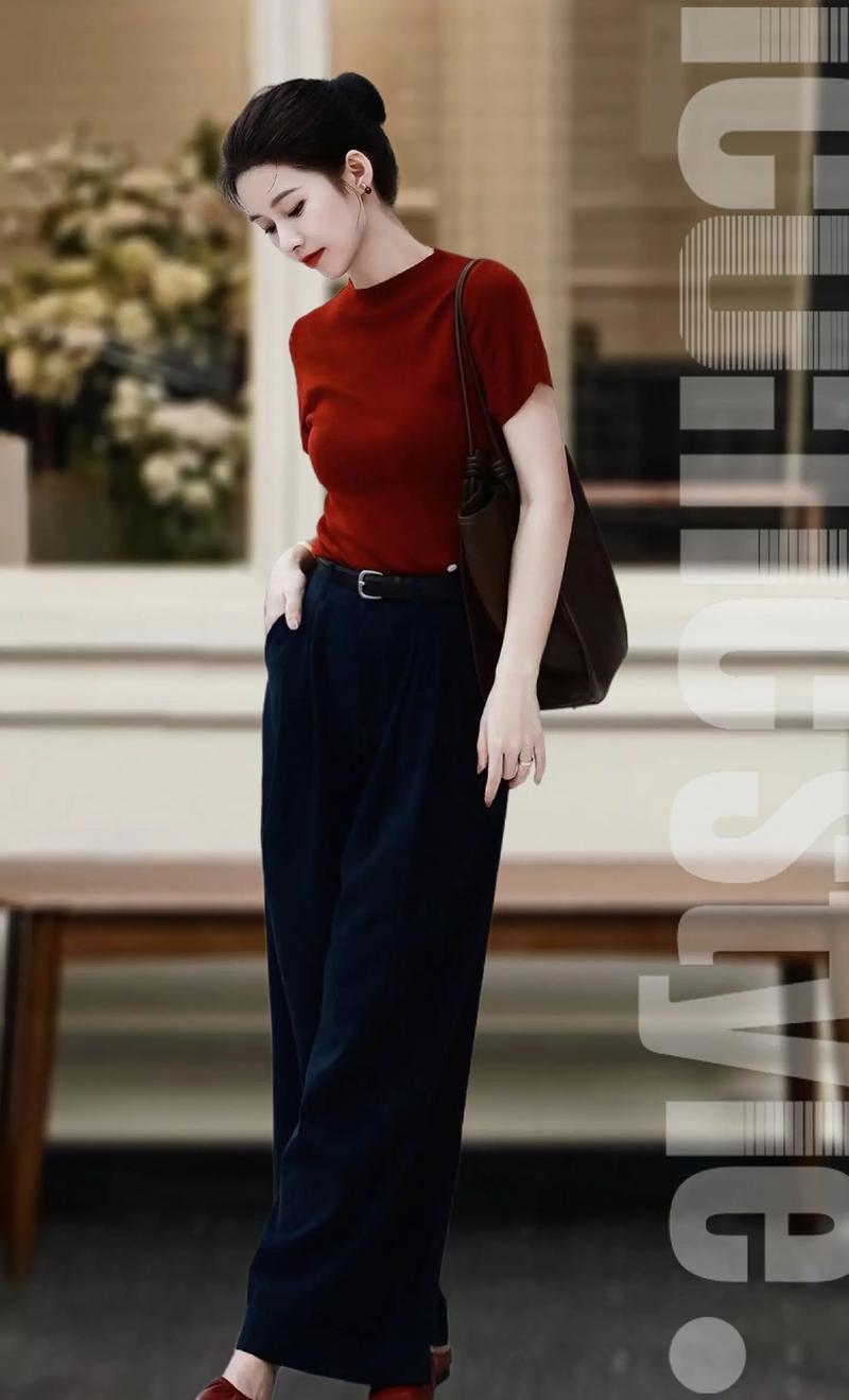 小短装配阔腿裤怎么搭配