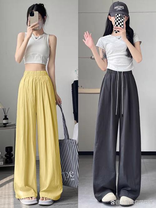 小短装配阔腿裤怎么搭配