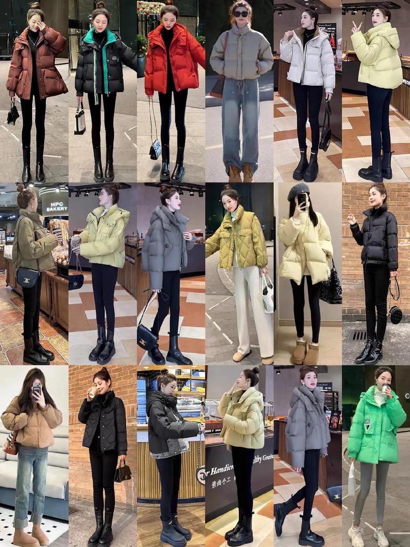 时装短款羽绒服怎么搭配