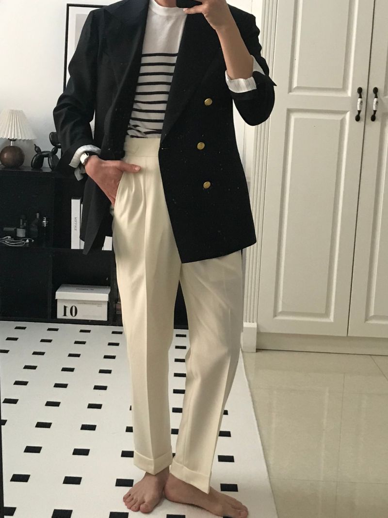 白色西裤配什么鞋子