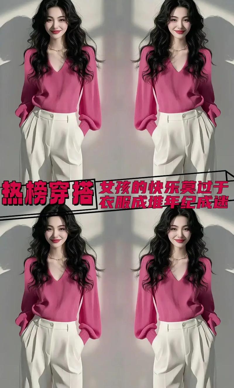 玫红色裤子配什么上衣