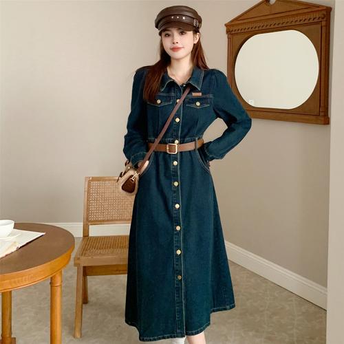 长款连衣毛裙怎么搭配