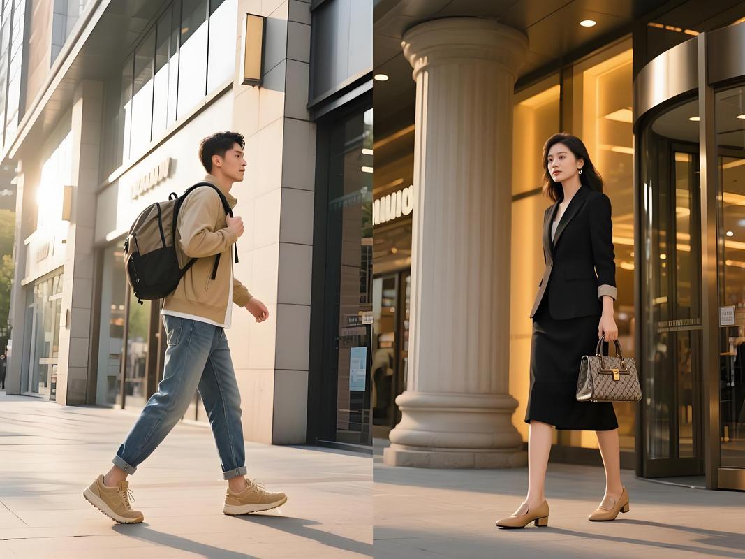 卡其色男裤怎么搭配上衣和鞋子