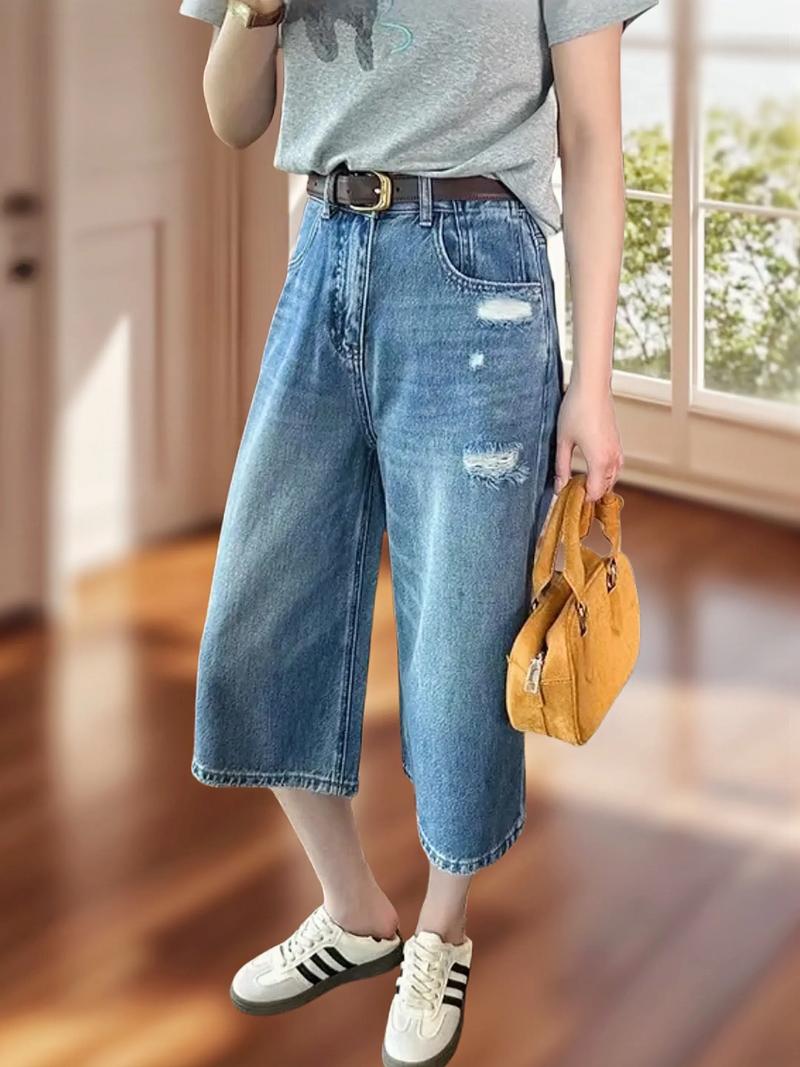 冬天牛仔七分裤怎么搭配鞋子