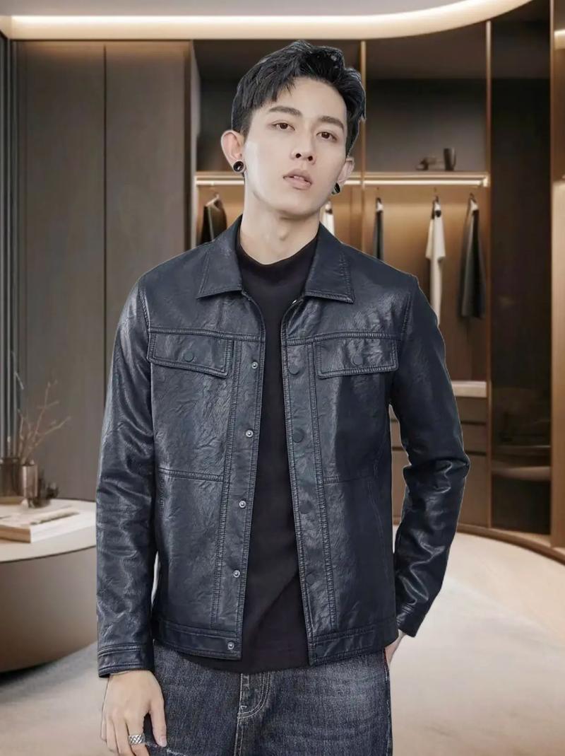 男士皮上衣怎么搭配最漂亮