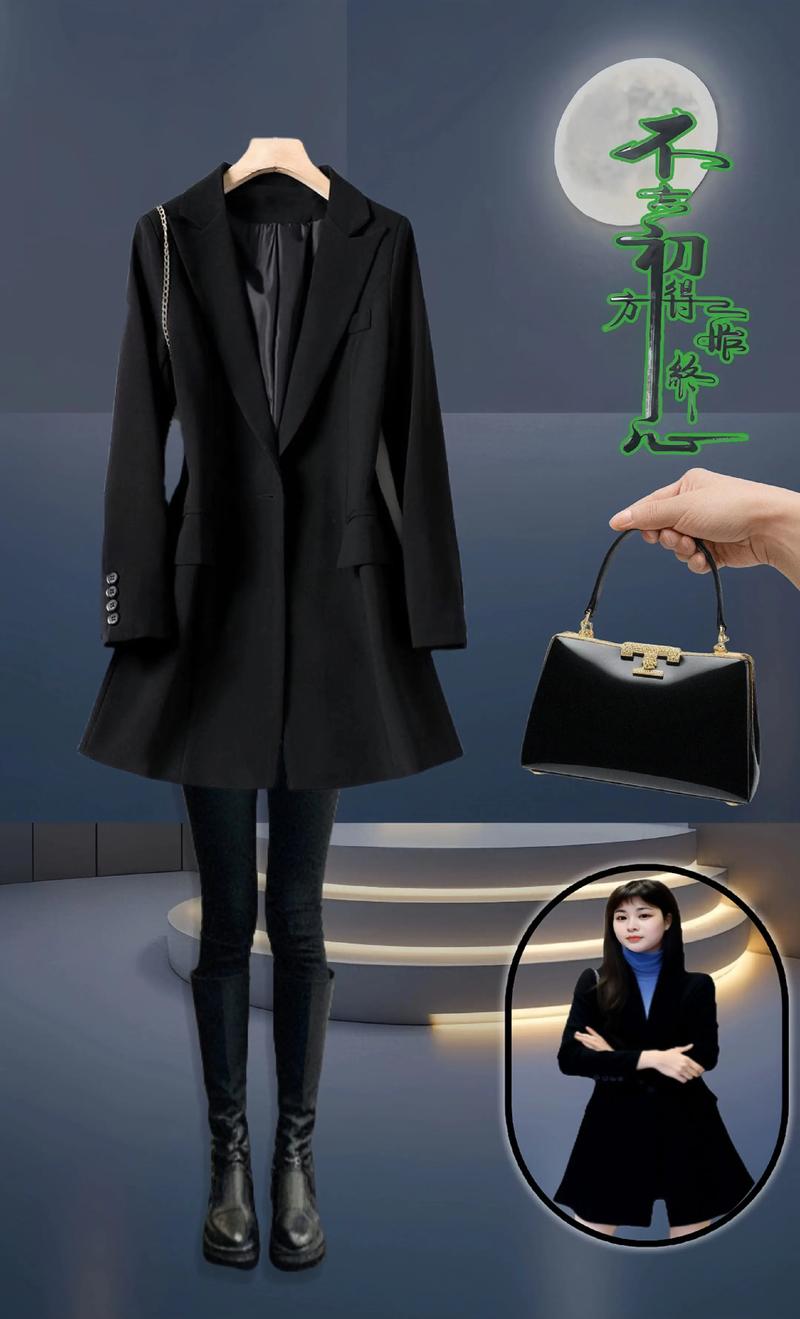 女生中长款西装怎么搭配好看