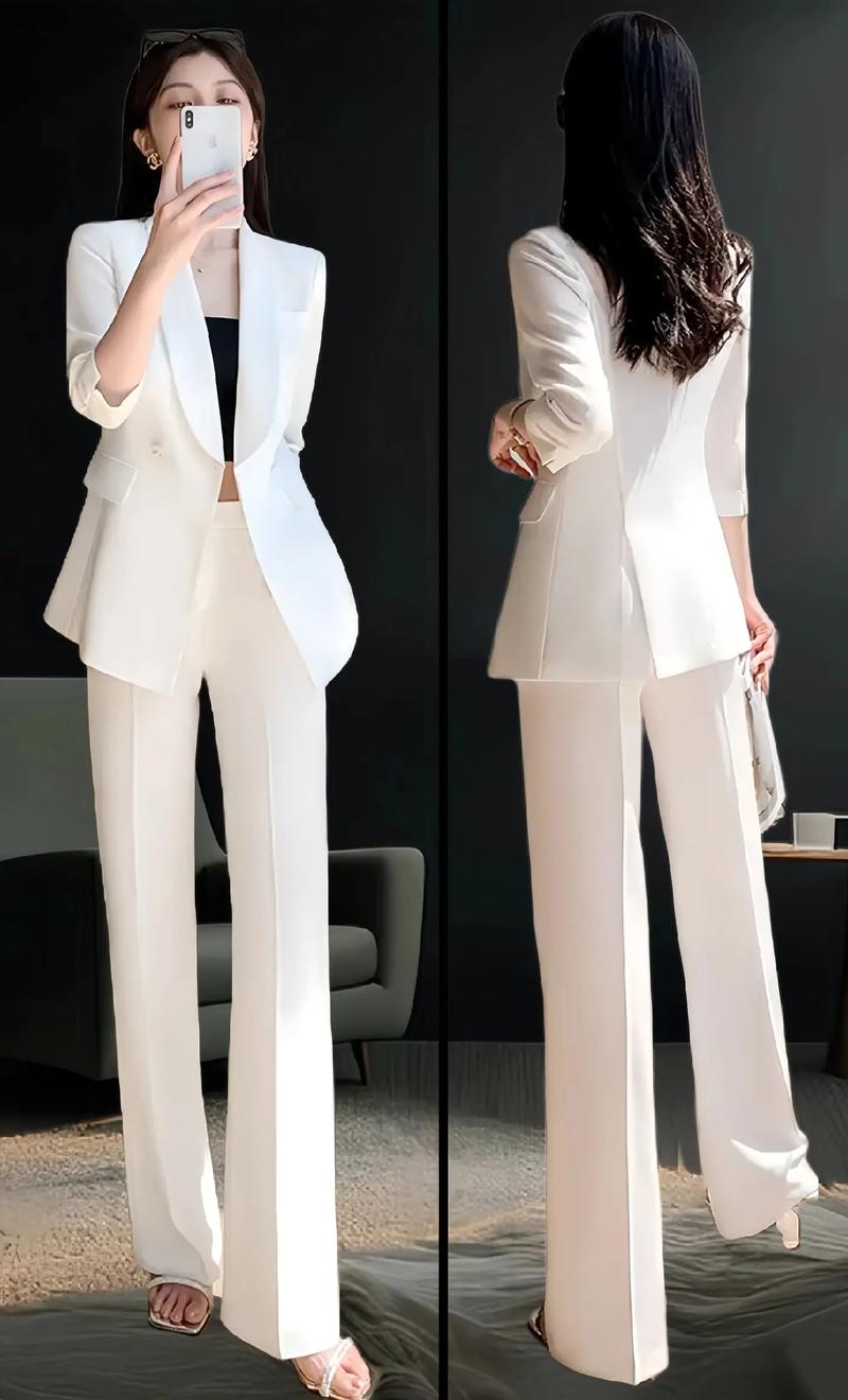 女生中长款西装怎么搭配好看