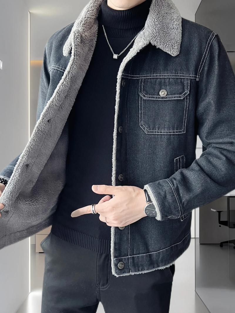 冬天牛仔褂怎么搭配