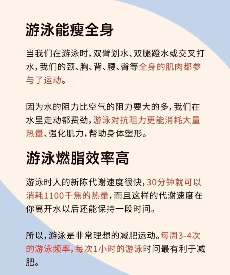 为了减肥去游泳应该注意什么意思