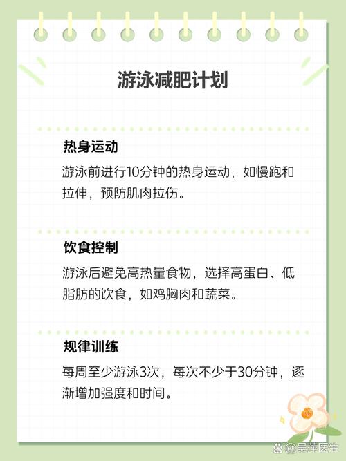 为了减肥去游泳应该注意什么