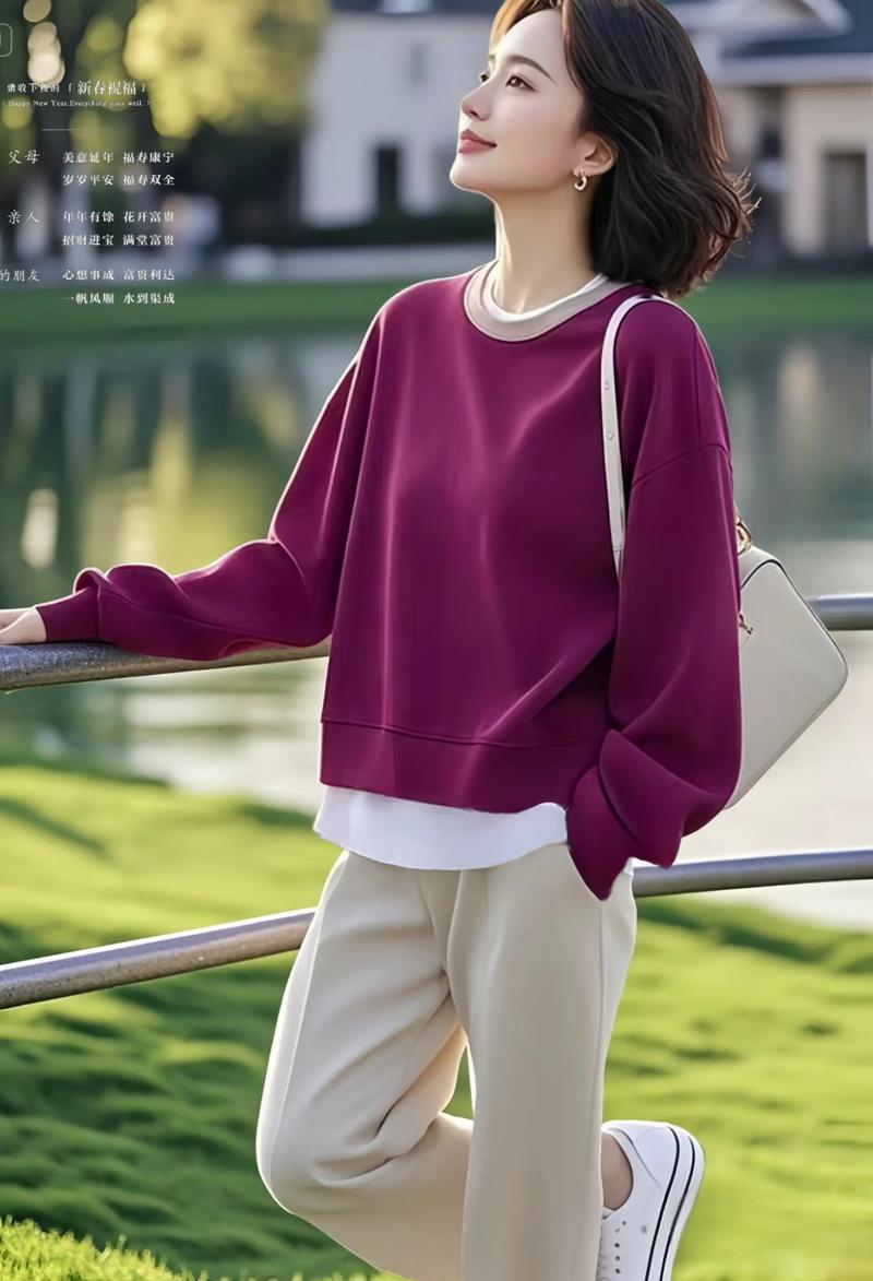 春款宽松卫衣怎么搭配好看图片