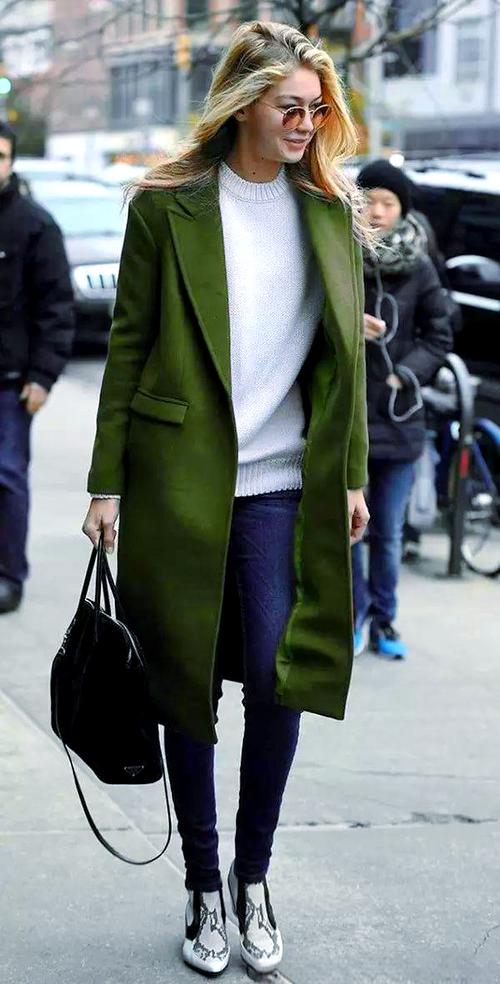 男装绿色外套怎么搭配图片大全