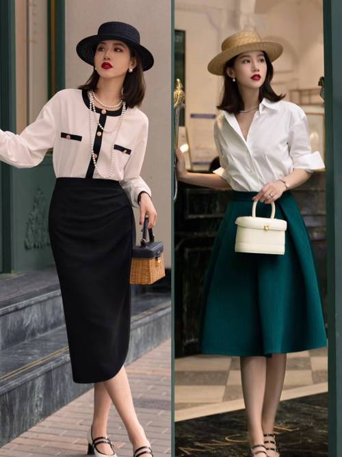 冬天穿衬衫裙子怎么搭配图片