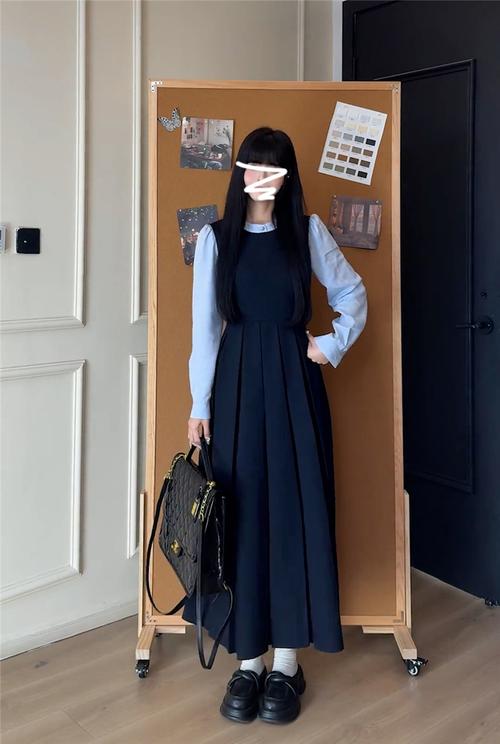 冬天穿衬衫裙子怎么搭配图片