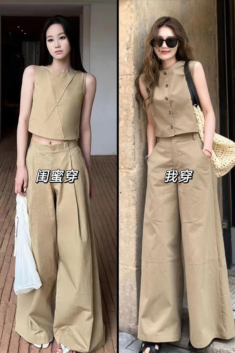 卡其色裤子怎么搭配好看