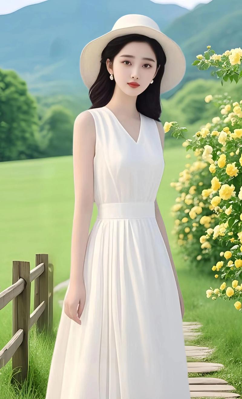 无袖连衣裙怎么内搭配图片