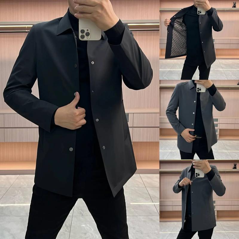 男小风衣外套怎么搭配衣服