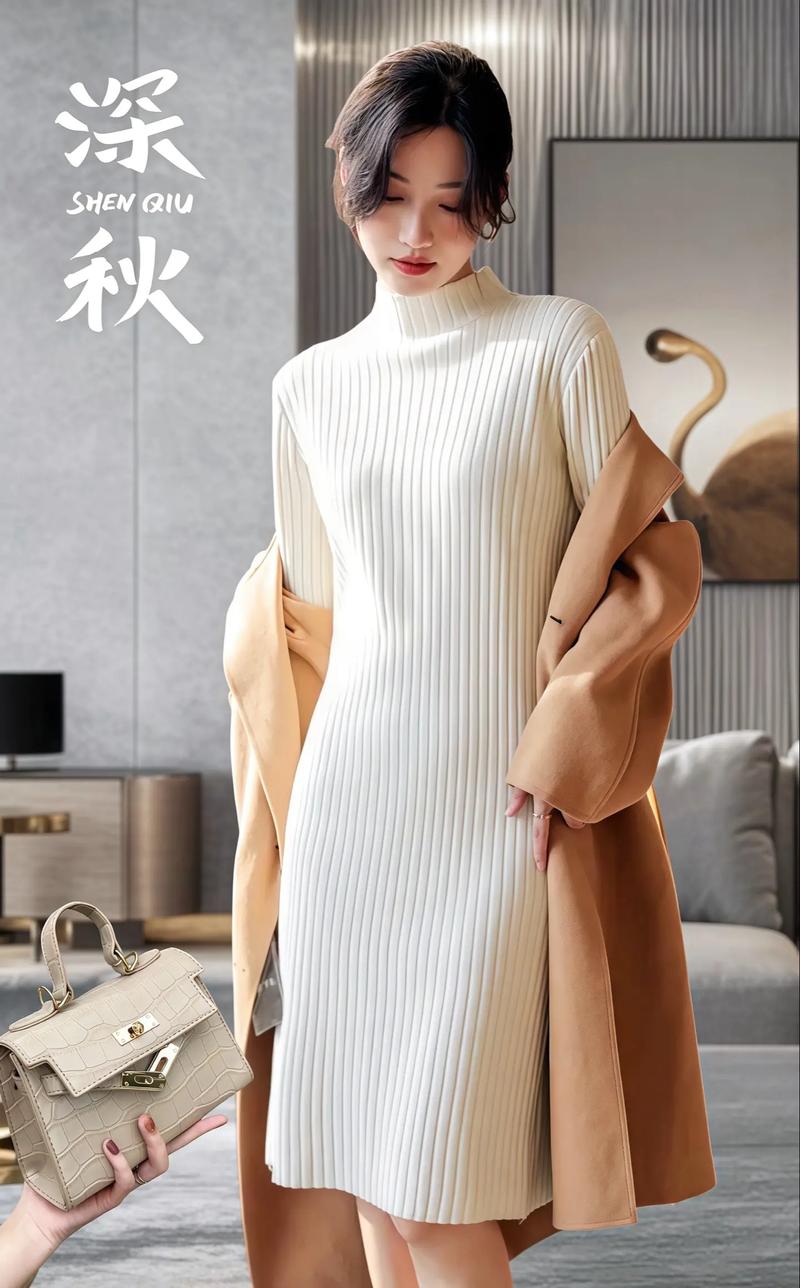 针织直筒裙子怎么搭配图片