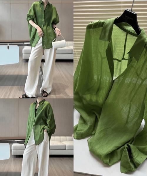 浅亚麻色根绿色怎么搭配好看吗