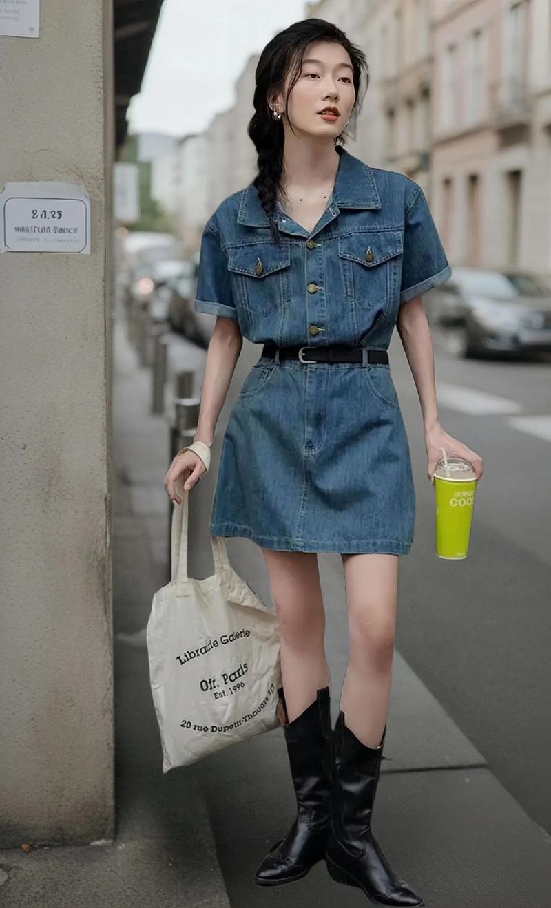 牛仔连衣裙冬季怎么搭配外套