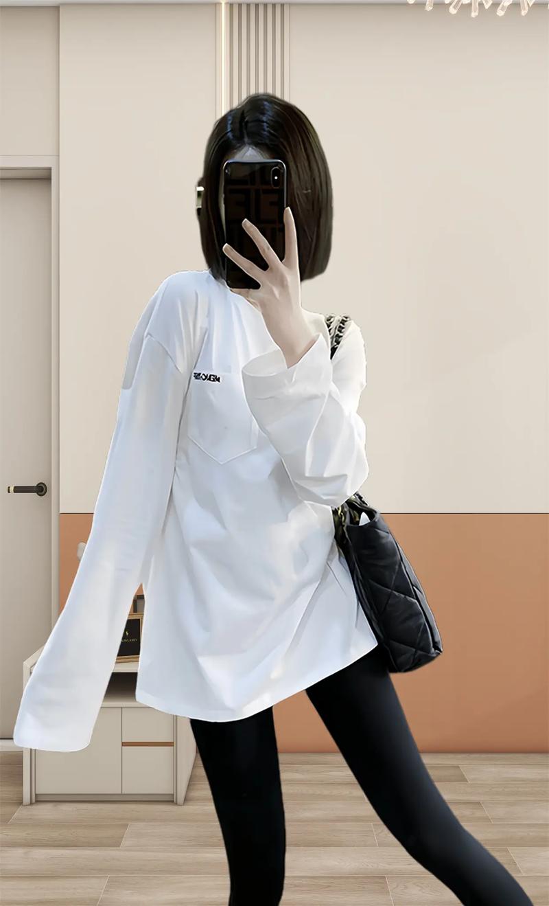 白色t恤长款怎么搭配什么裤子