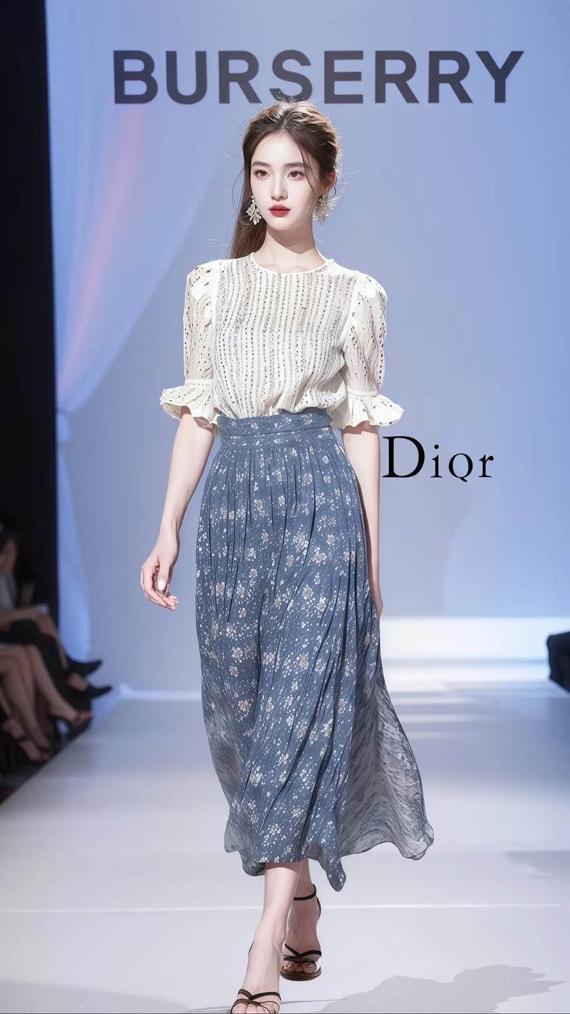 蓝色裙子配什么颜色上衣