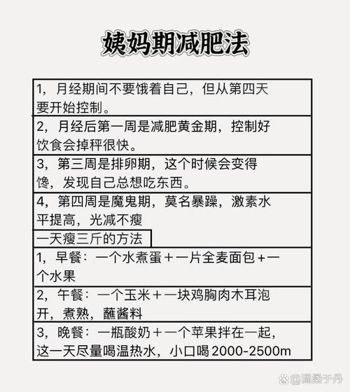 经期减肥需要注意什么