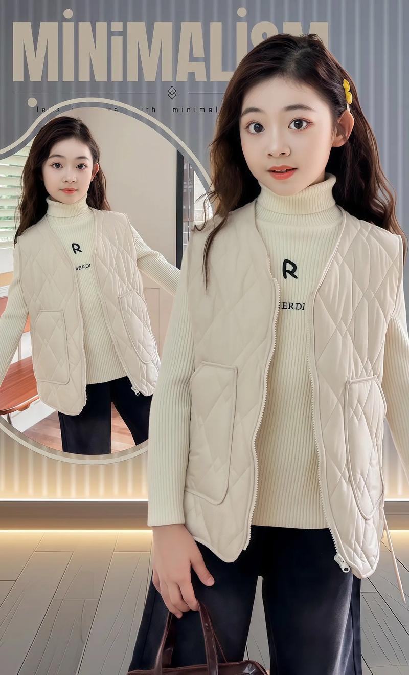 儿童冬季长款马甲怎么搭配图片欣赏