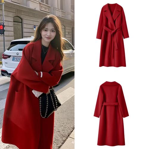 红色风衣配什么裤子