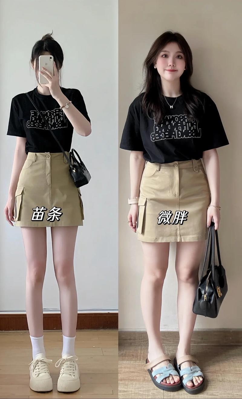 卡其色半身短裙怎么搭配上衣