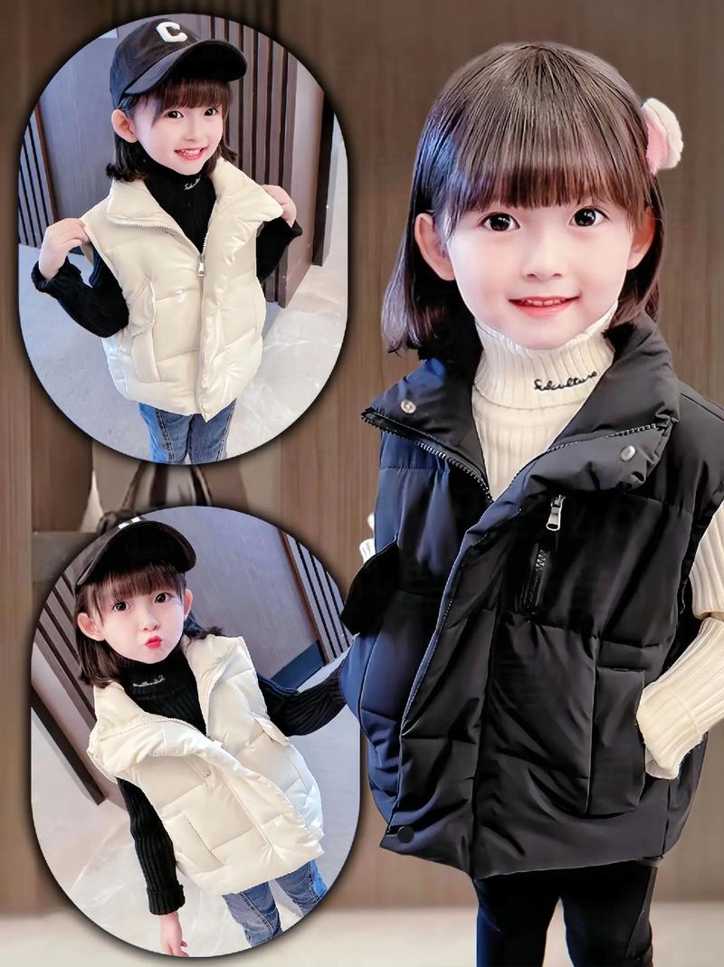 儿童冬季长款马甲怎么搭配图片