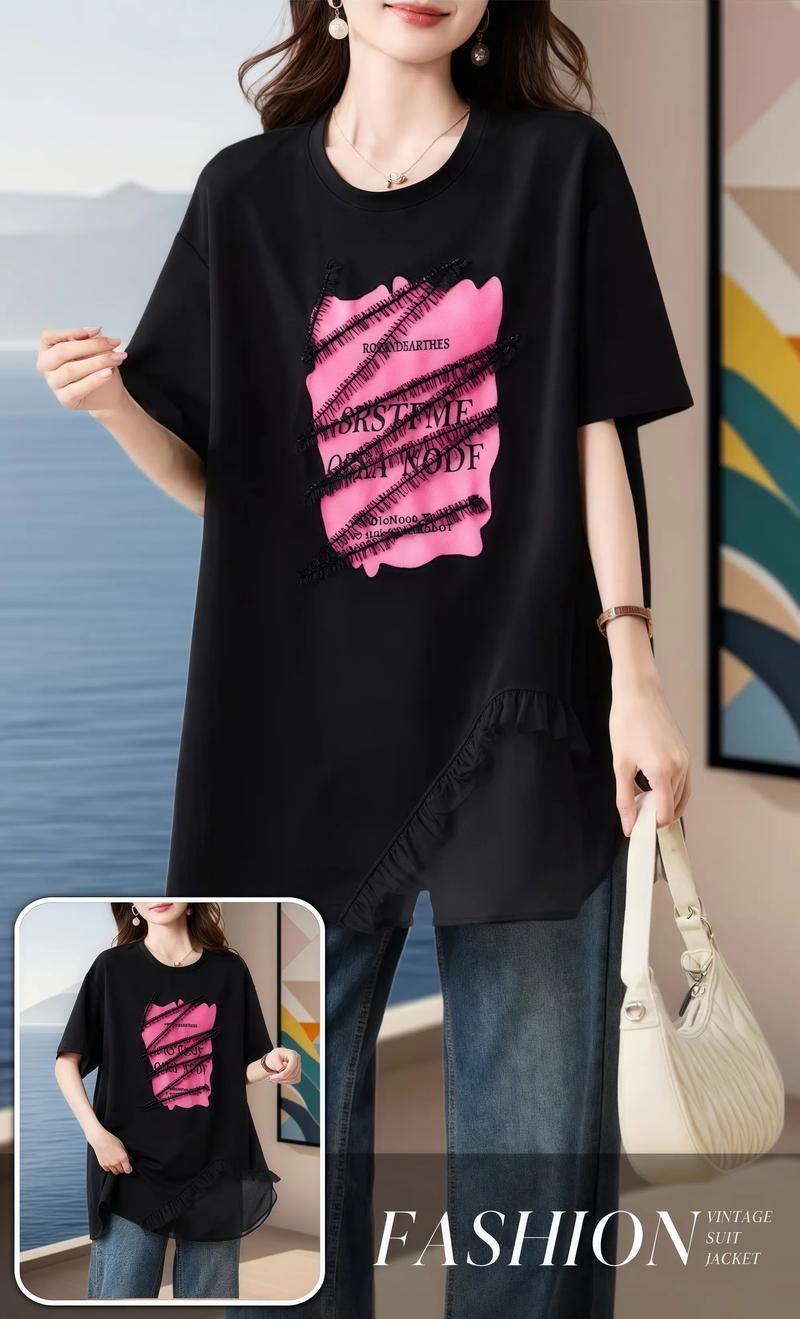 女生黑色t?怎么搭配好看