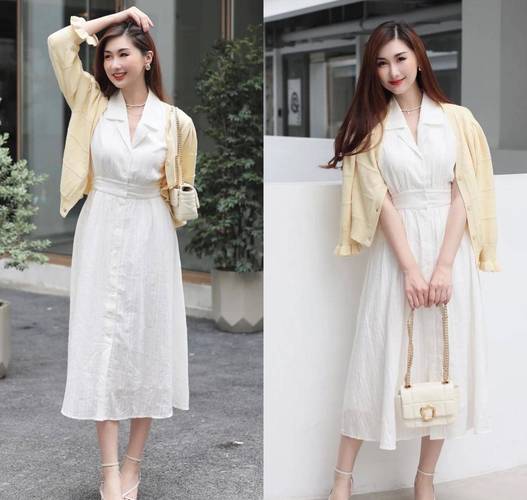 白色直筒裙子怎么搭配什么外套