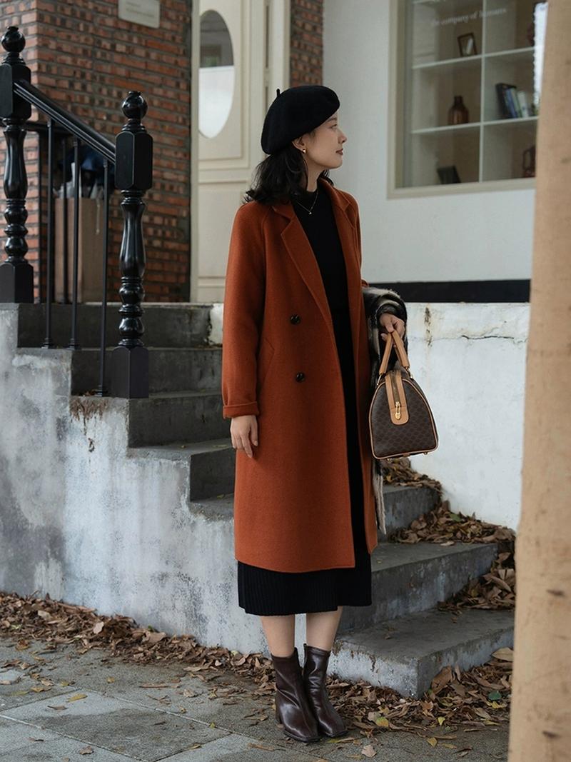 橘红色打底怎么搭配什么颜色外套