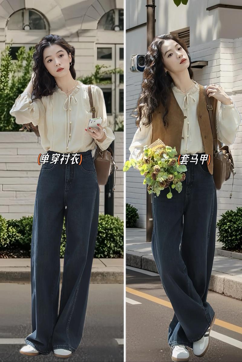 中长米色衫怎么搭配什么裤子好看吗