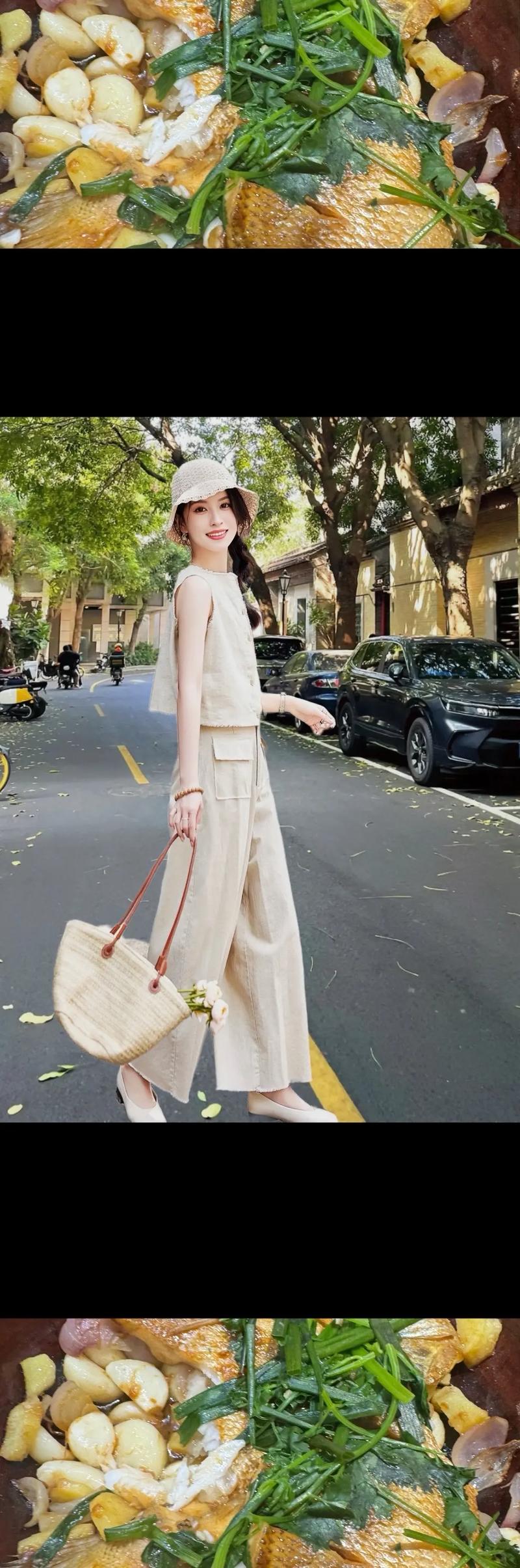 夏天穿阔腿裤上衣服怎么搭配