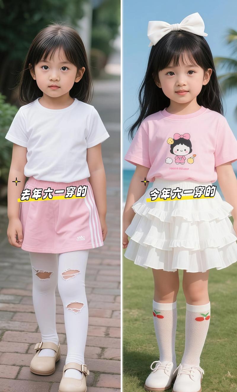 儿童袜裤搭配裙裤怎么穿衣服