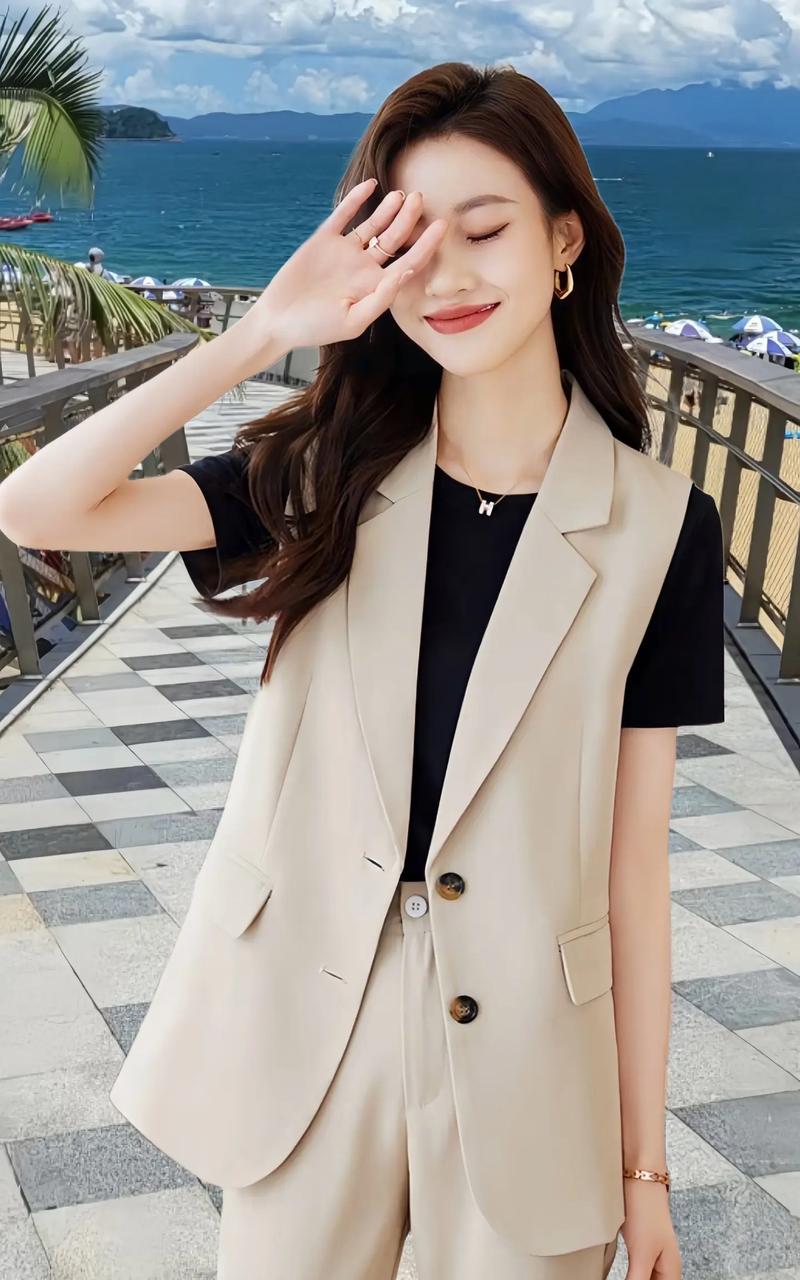 中长款西服马甲怎么搭配图片