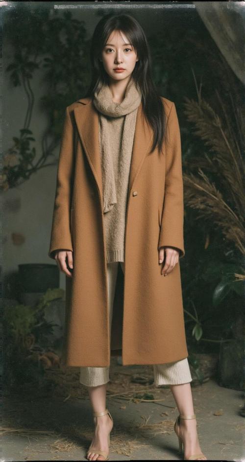 焦糖色长风衣怎么搭配