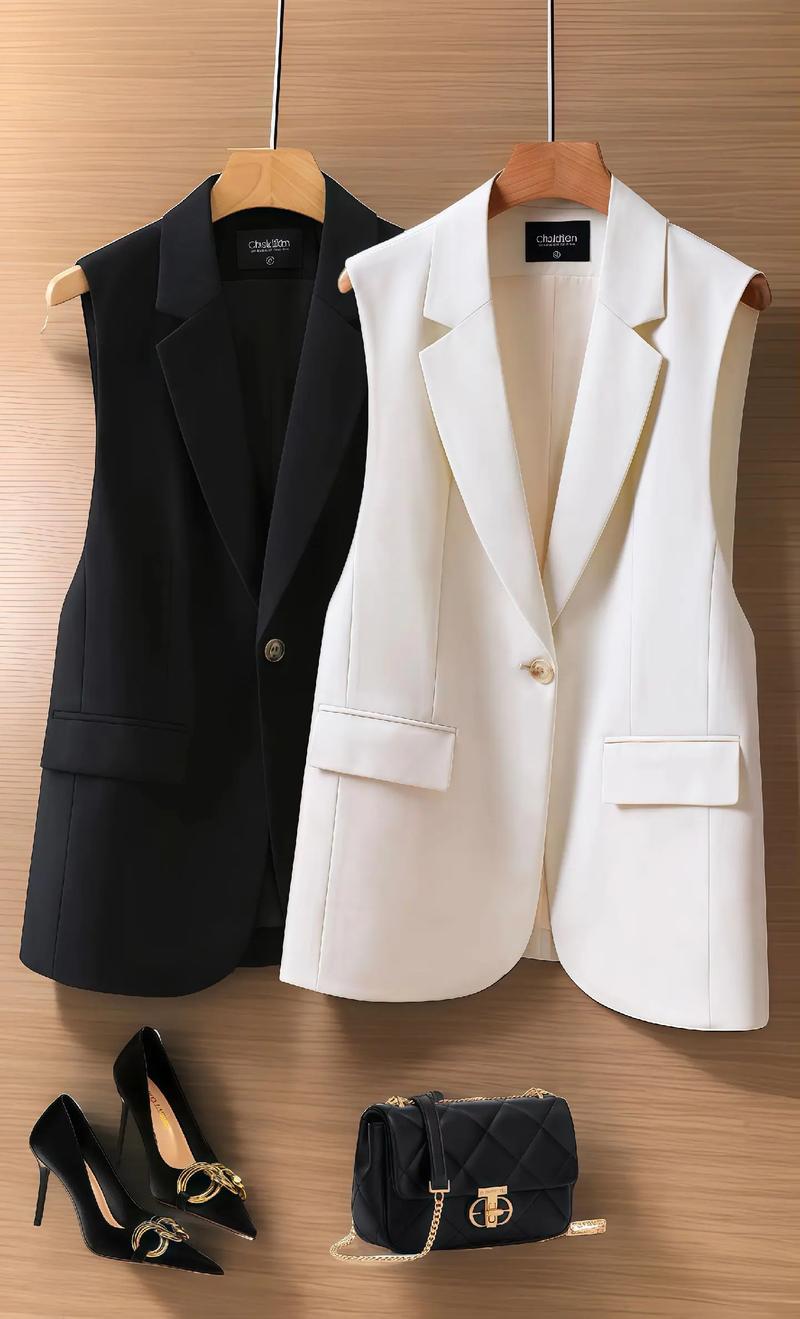 休闲西装马甲怎么搭配好看图片