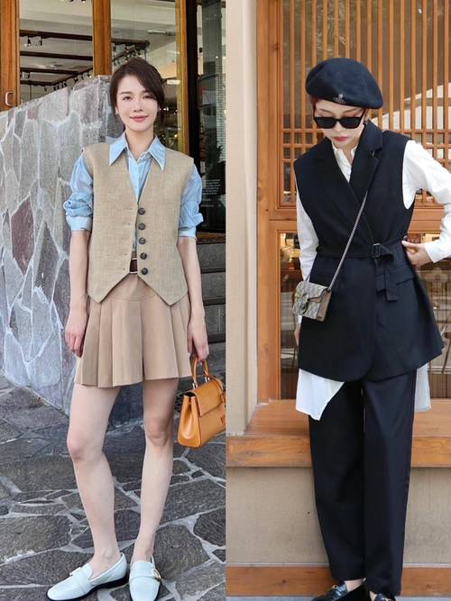 休闲西装马甲怎么搭配好看图片