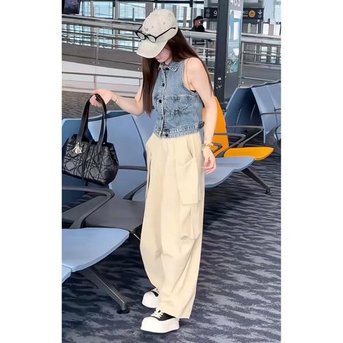 复古牛仔上衣怎么搭配裤子好看吗