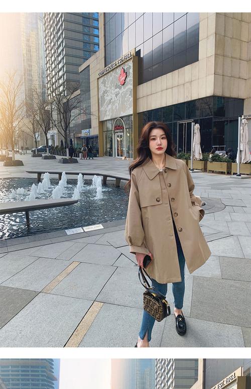 卡其色中长款风衣怎么搭配好看吗