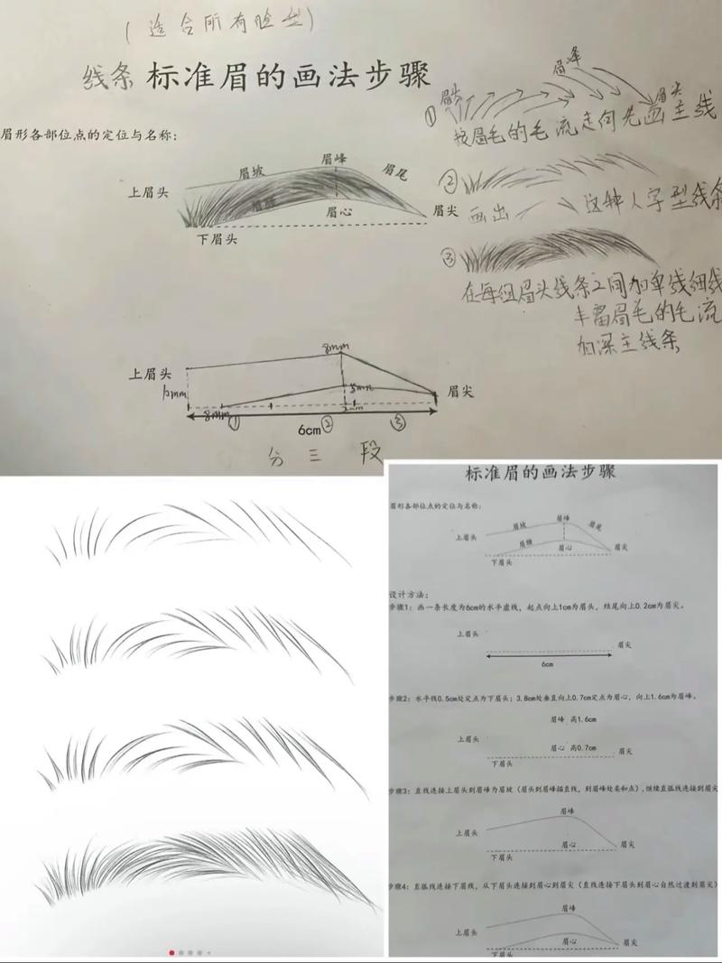 最新韩国眉毛画法