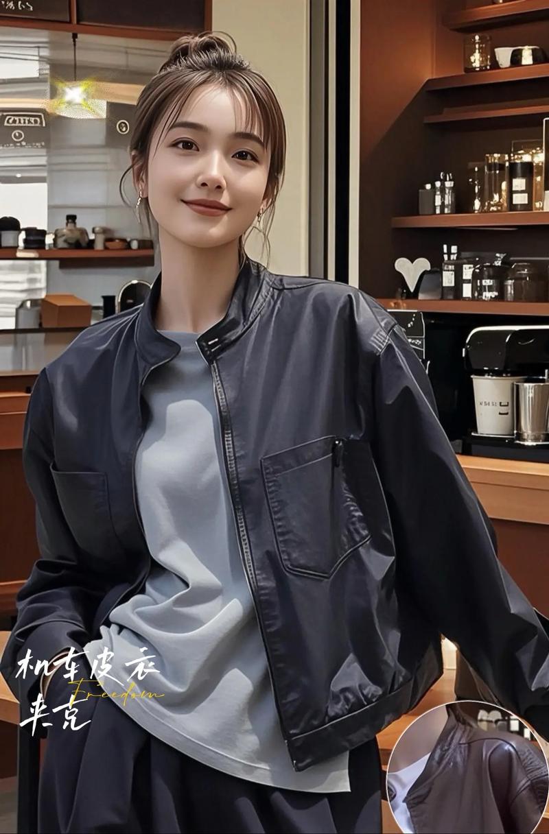 牛仔皮衣怎么搭配好看图片