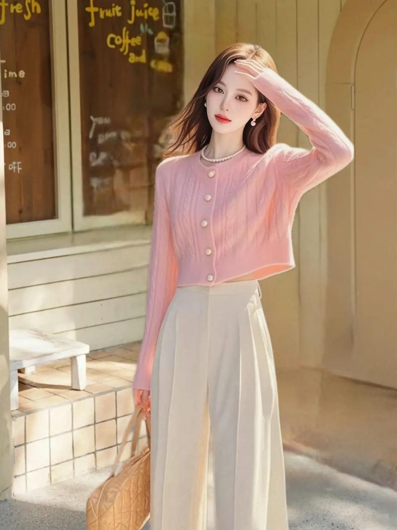 套针织衫毛衣怎么搭配图片