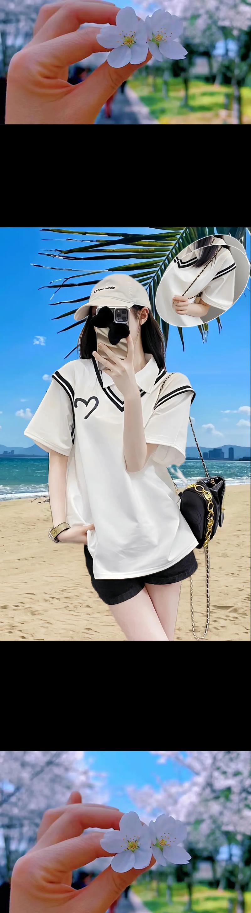 女款带领t恤怎么搭配