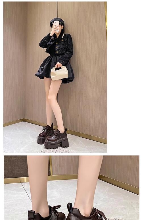休闲增高女皮鞋怎么搭配衣服好看